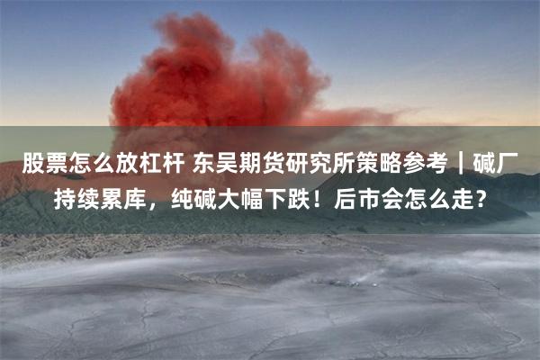 股票怎么放杠杆 东吴期货研究所策略参考｜碱厂持续累库，纯碱大幅下跌！后市会怎么走？