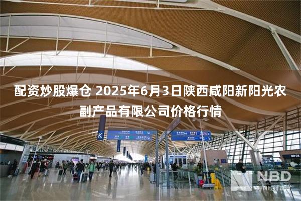 配资炒股爆仓 2025年6月3日陕西咸阳新阳光农副产品有限公司价格行情