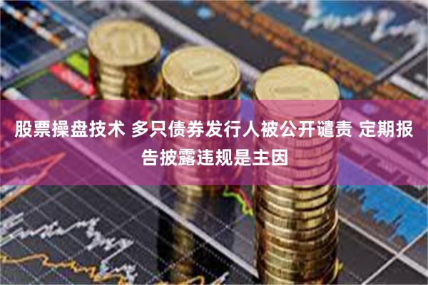 股票操盘技术 多只债券发行人被公开谴责 定期报告披露违规是主因